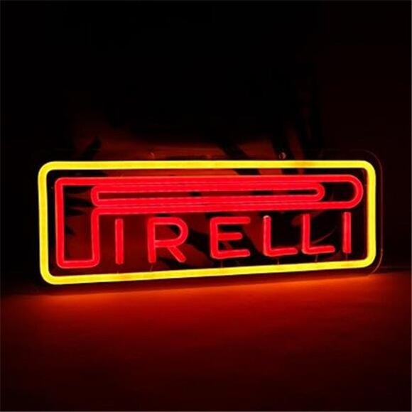 Pirelli Tires LED Neon Sign Tire Shop Garage Decor Man Cave Mechanic Gear Head - Picture 7 of 7